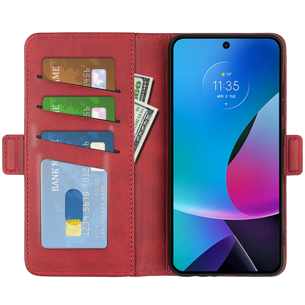 For Motorola Moto G Play (2023) 4G Calf Texture Phone Case PU Leather Dual Magnetic Clasp Foldable Stand Wallet Cell Phone Cover For Motorola Moto G Play (2023) 4G Calf Texture Phone Case PU Leather Dual Magnetic Clasp Foldable Stand Wallet Cell Phone Cover